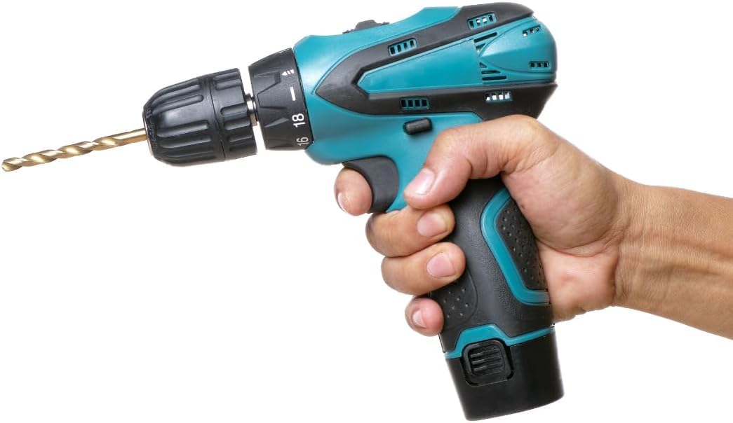 DE ROSA SHOP Set Trapano Smerigliatrice 48V 2 Batterie 4 Dischi