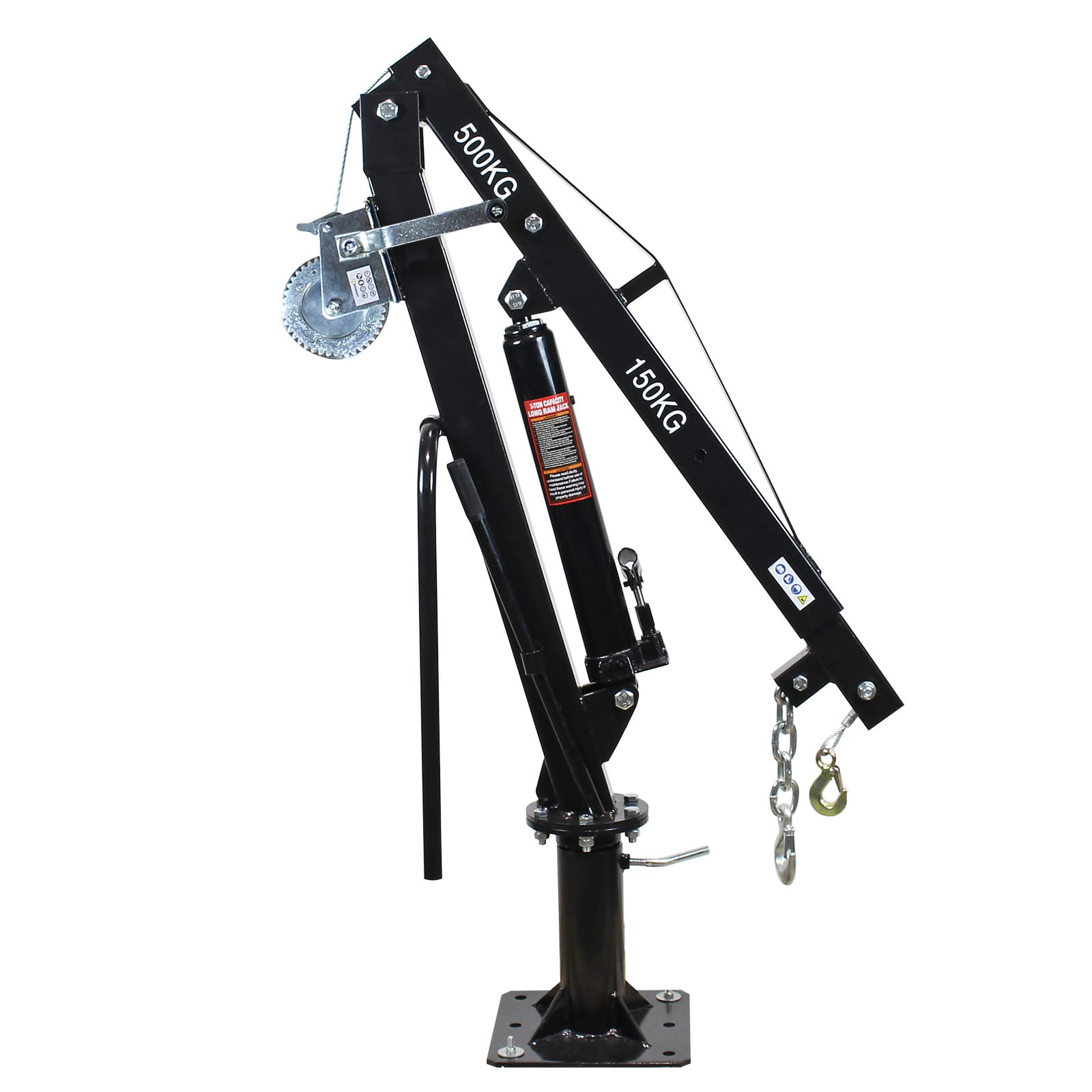 Wiltec Gruetta pick up 500 kg con argano girevole 360°