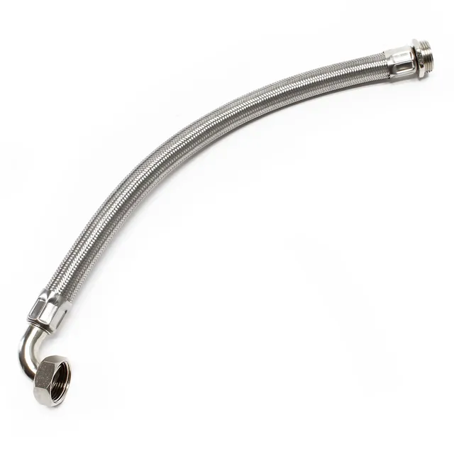 Wiltec Tubo Flessibile Acciaio DN25 0,5 m 1 Pollice Acqua