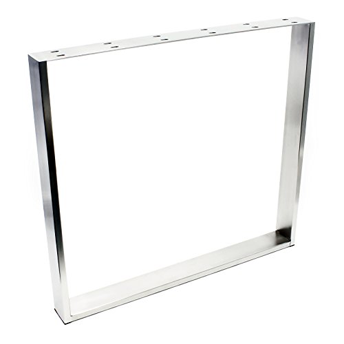 Wiltec Telaio tavolo acciaio inox 80x73cm base con feltri