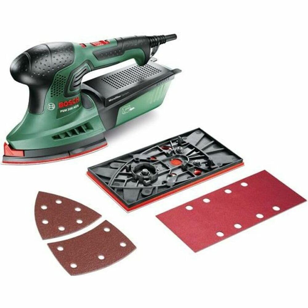 Bosch PSM 200 AES levigatrice palmare 200W SystemBox M accessori
