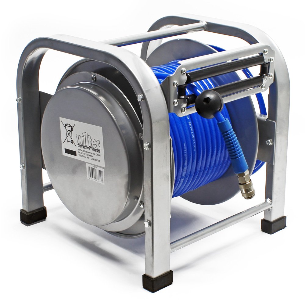 Wiltec Avvolgitubo Automatico 30 m tubo aria 12 bar