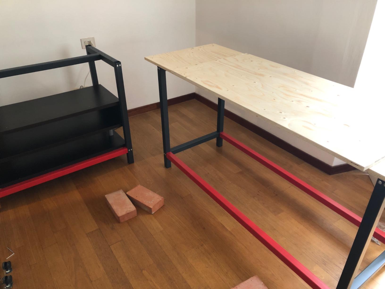 Wiltec Telaio banco lavoro acciaio 125x57x81 cm antracite