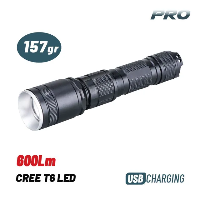Bormann Pro CREE T6 torcia LED ricaricabile 800 lumen impermeabile
