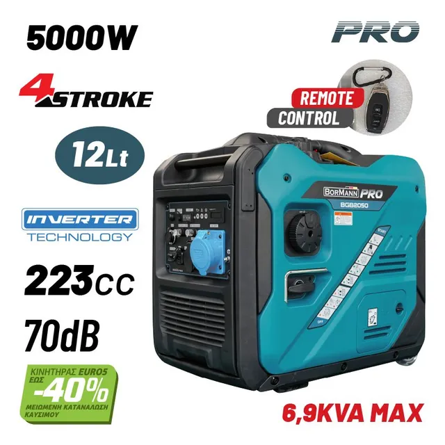 Bormann Pro BGB2050 Generatore Inverter 5000W