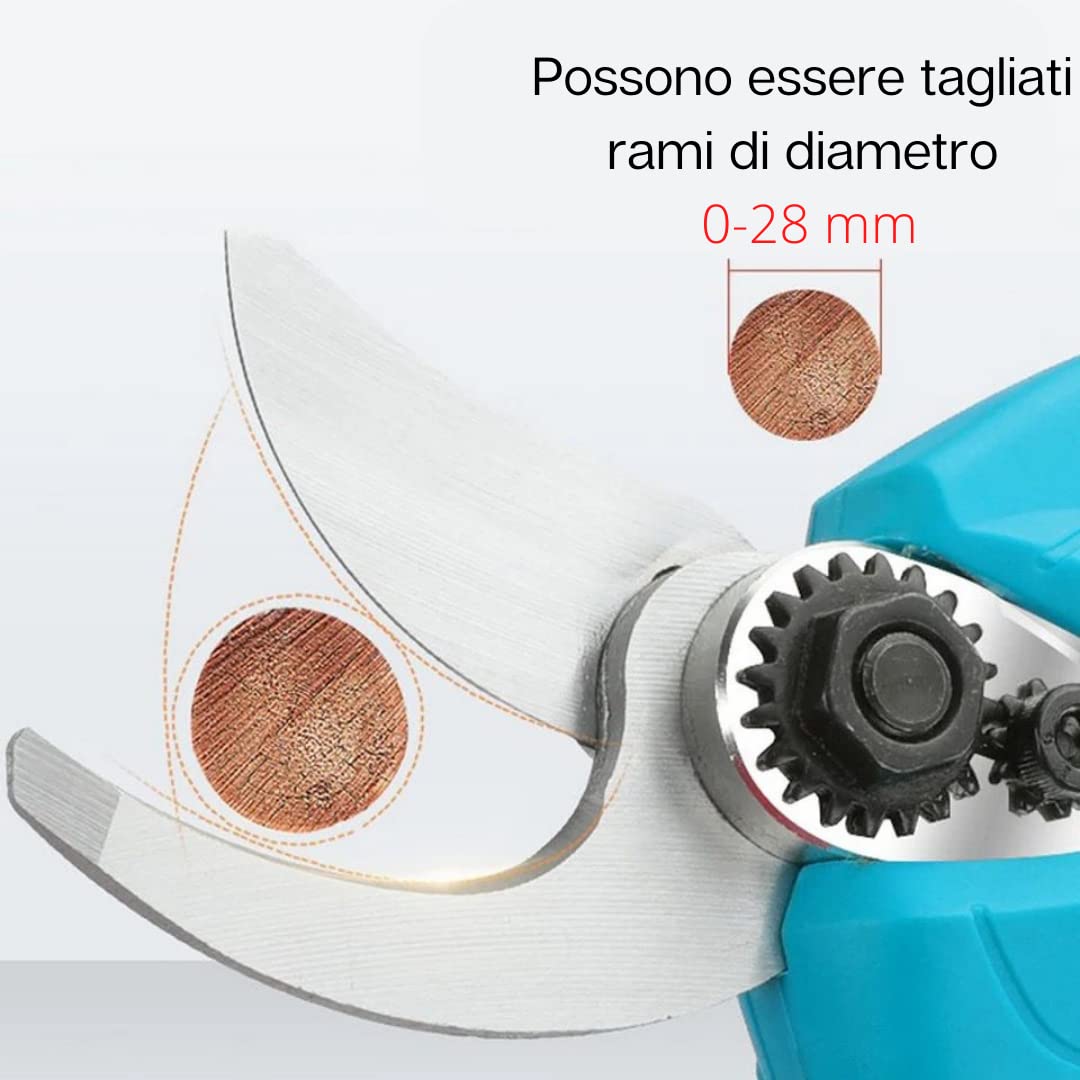 De Rosa Shop forbici potatura a batteria 48V 2 batterie 30mm
