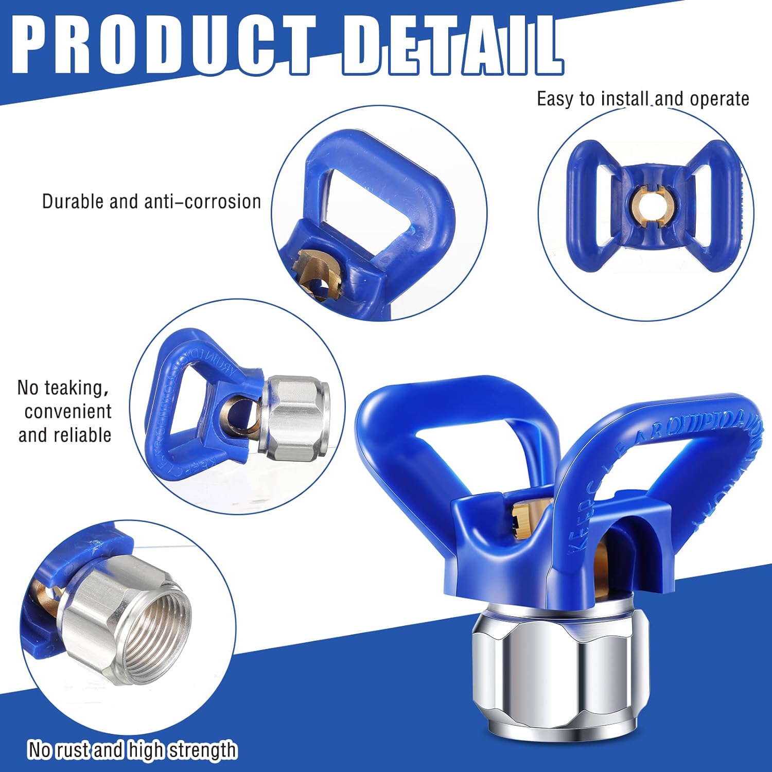 Tilswall Kit Tubo Airless 15 m Pistola 3600 PSI 3 Ugelli