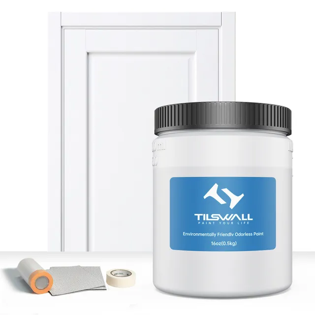 Tilswall Vernice Legno Interni Bianca Base Acqua Spruzzo