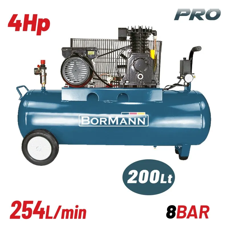 Bormann Pro BAT5018 compressore aria 200 L 4 HP