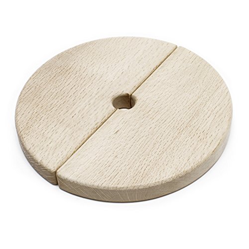 Wiltec Coperchio Legno Ricambio Pressa 6L 2 pezzi