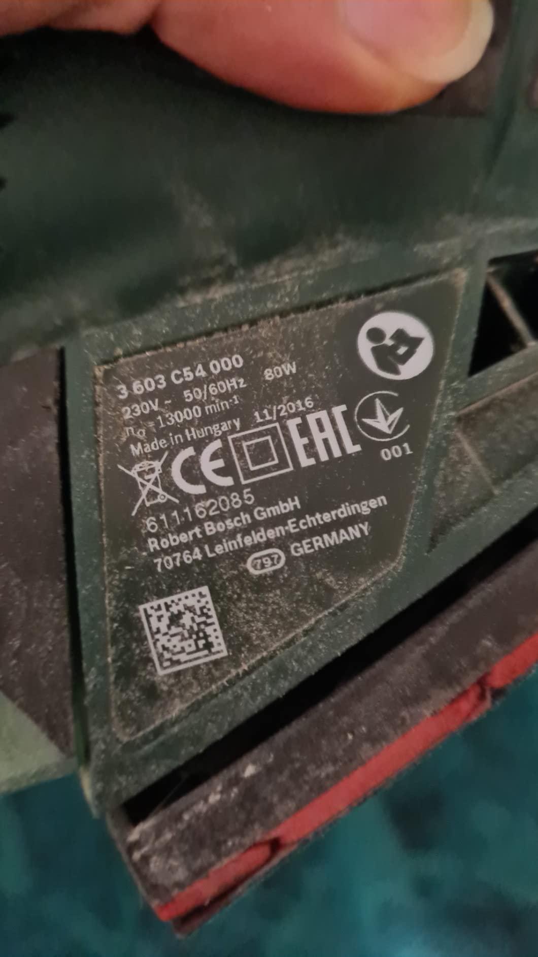 Bosch PSM 80 A Levigatrice Palmare 80W con valigetta