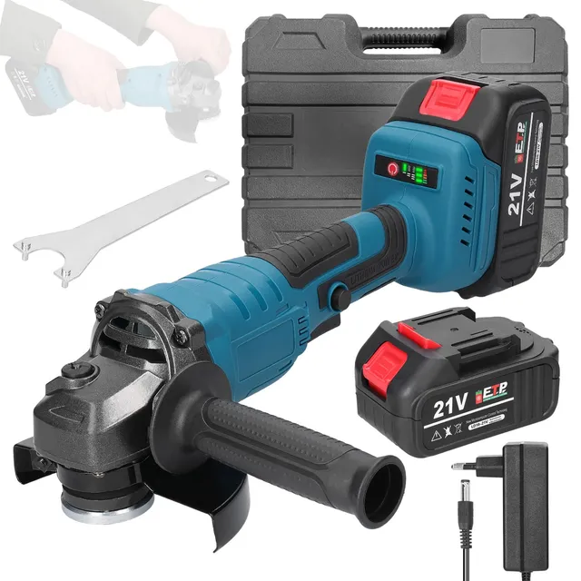 Weytoll Smerigliatrice Angolare 125 21V Brushless 2 batterie