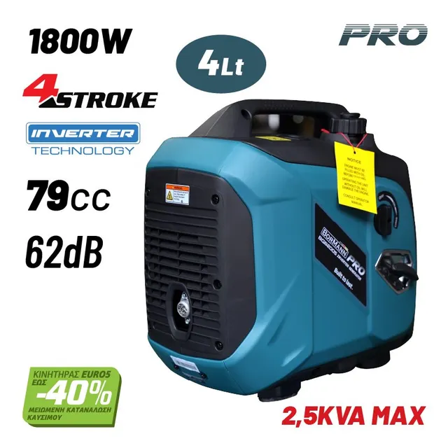 Bormann Pro BGB2005 Generatore Inverter 1800W 79cc