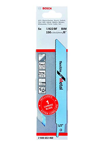 Bosch Professional Endurance Set Lame Metallo 6 Pezzi