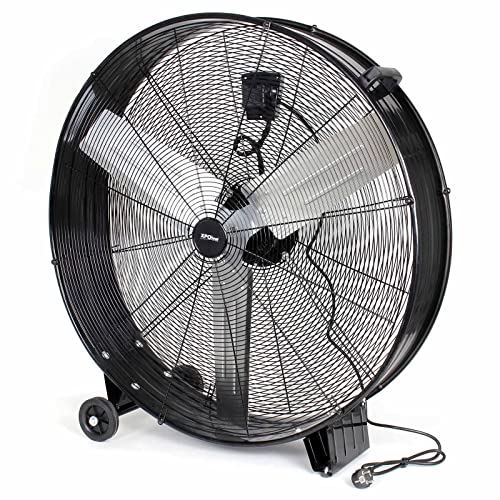 Wiltec Ventilatore industriale 90 cm 360 W 3 velocità