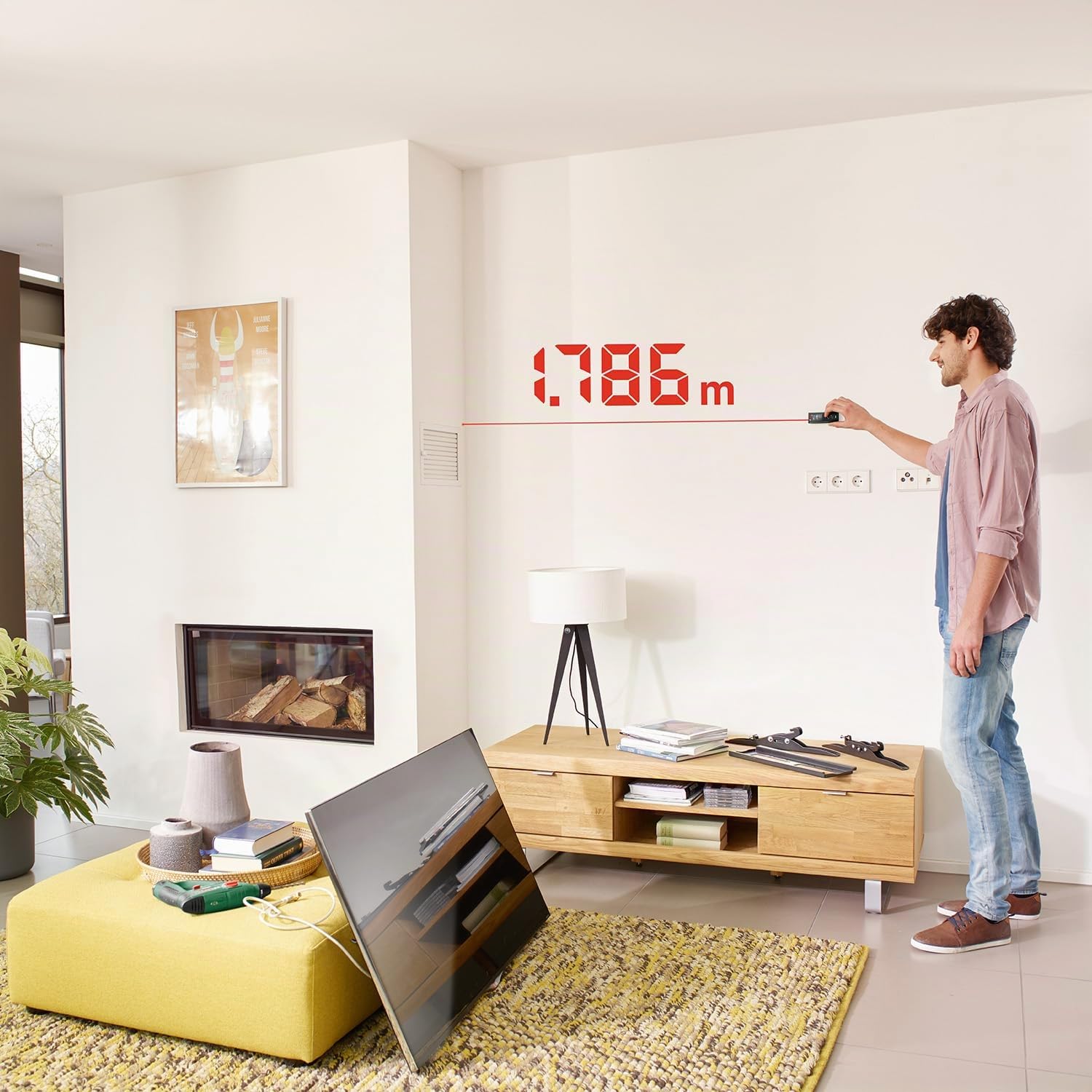 Bosch Zamo Misuratore Laser 25 m Area con Memoria