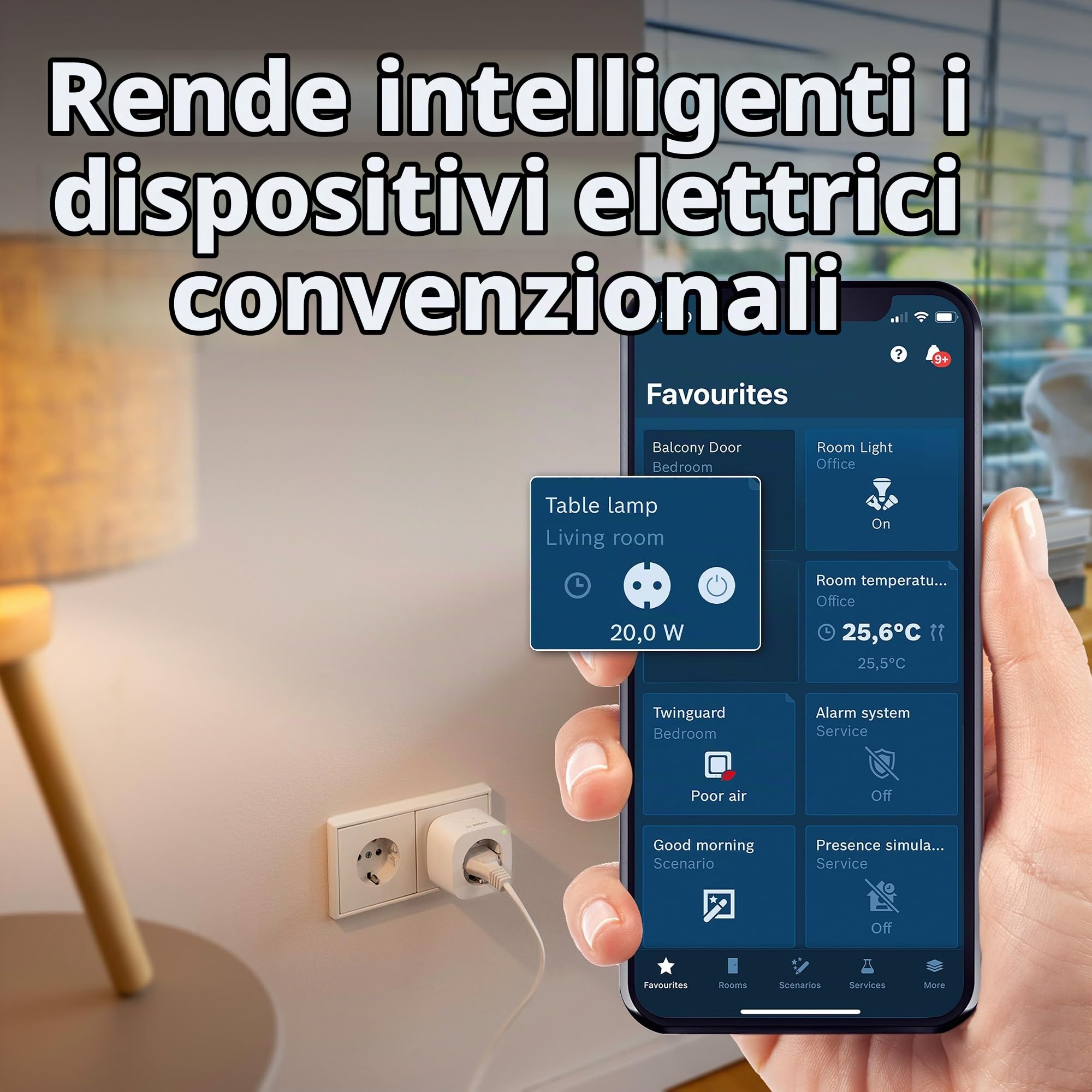 Bosch Smart Home Compatta +M presa wifi 4 pz Matter