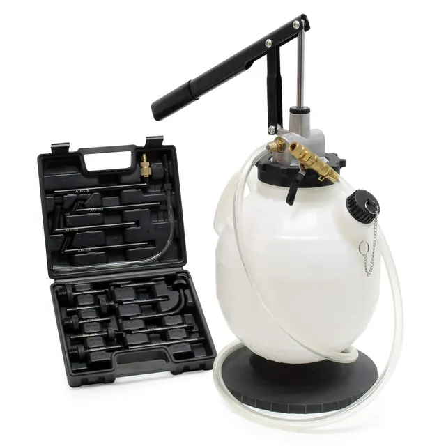 Wiltec Riempitore Olio 7 Litri Pompa Manuale 15 Adattatori