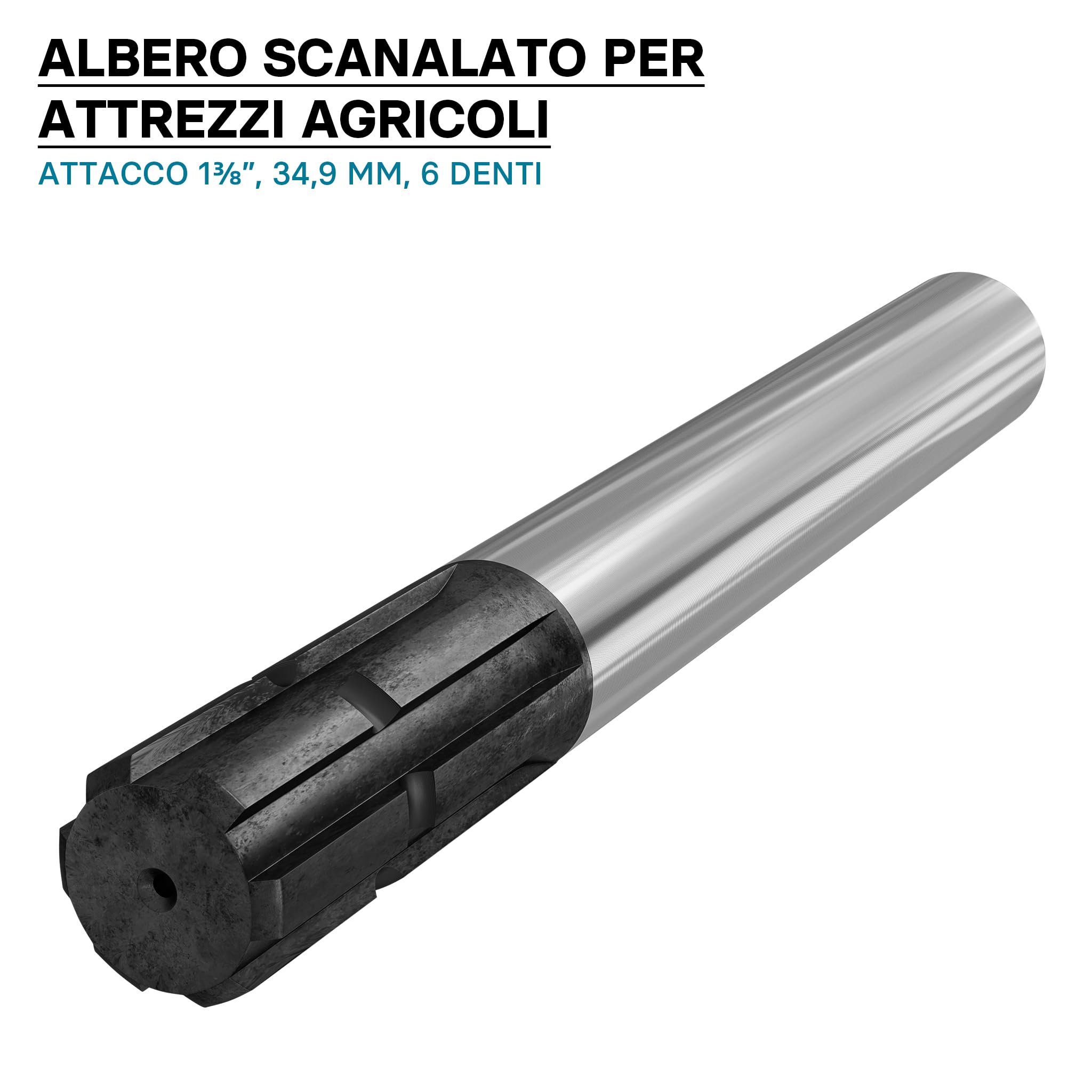 Wiltec B1 Profilo Scanalato cardano 300 mm 1 3/8" 6 denti