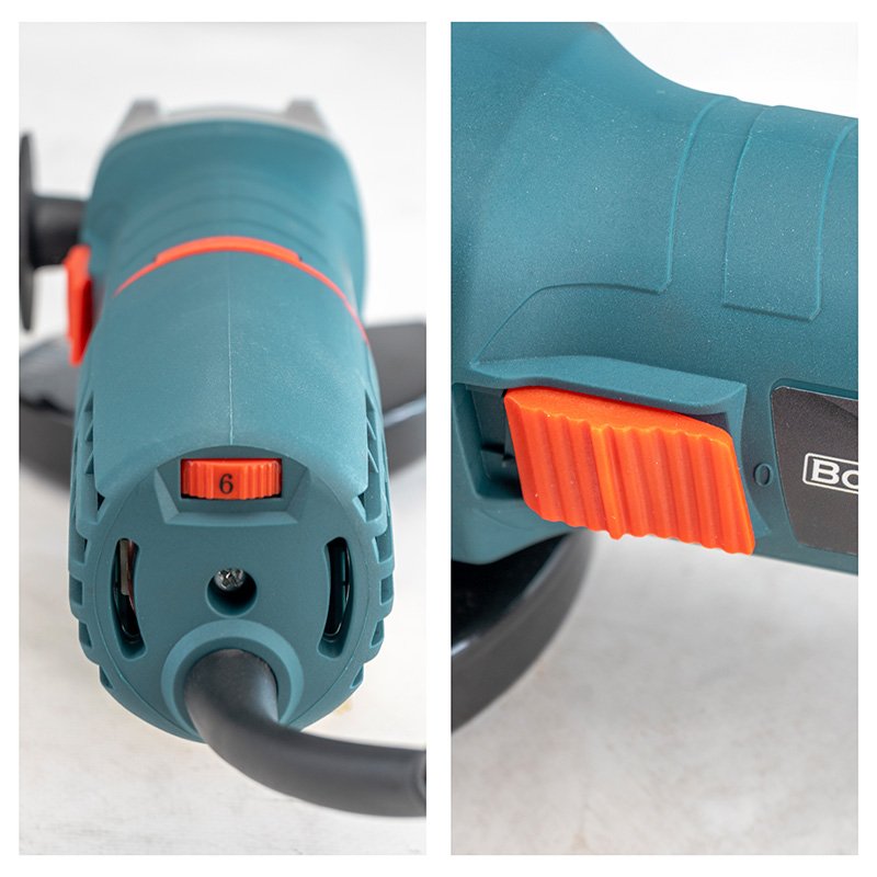 Bormann Smerigliatrice Angolare 840W 125mm Velocità Variabile