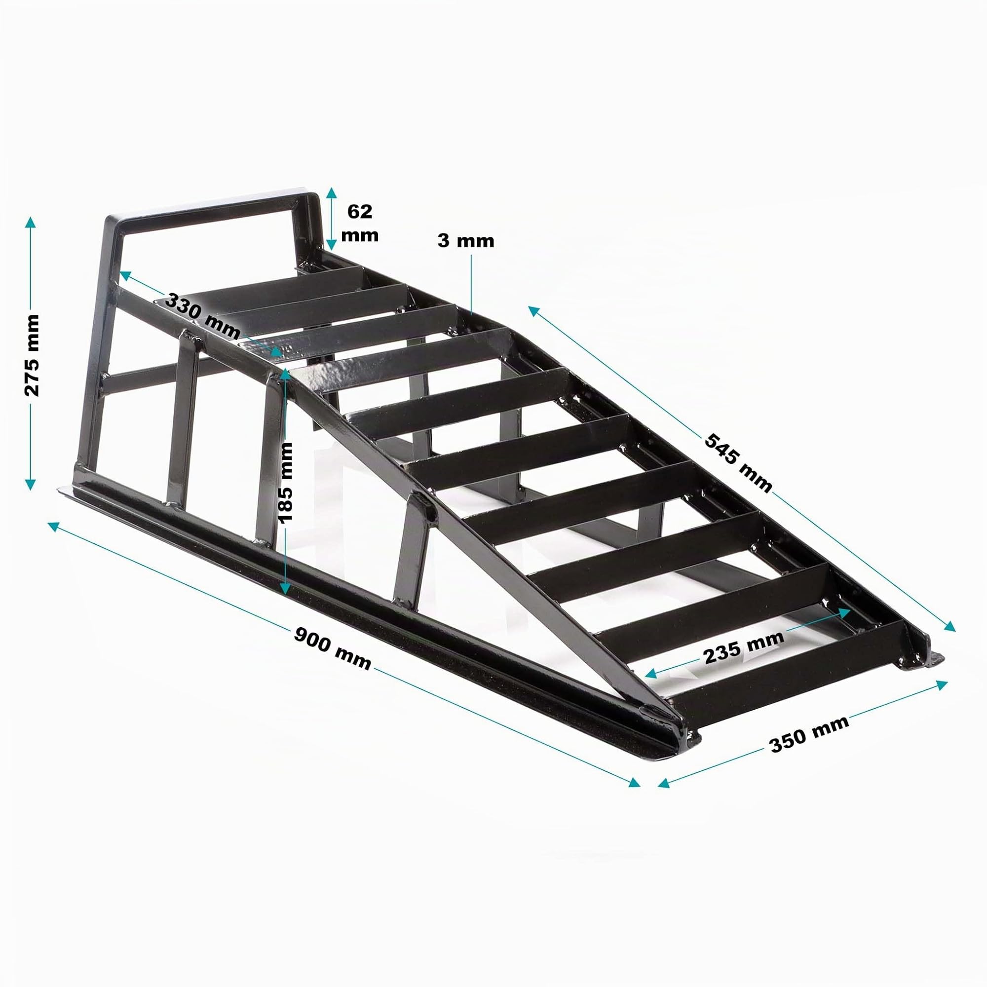 Wiltec Set 2 Rampe Carico 2T 915mm con Prolunga