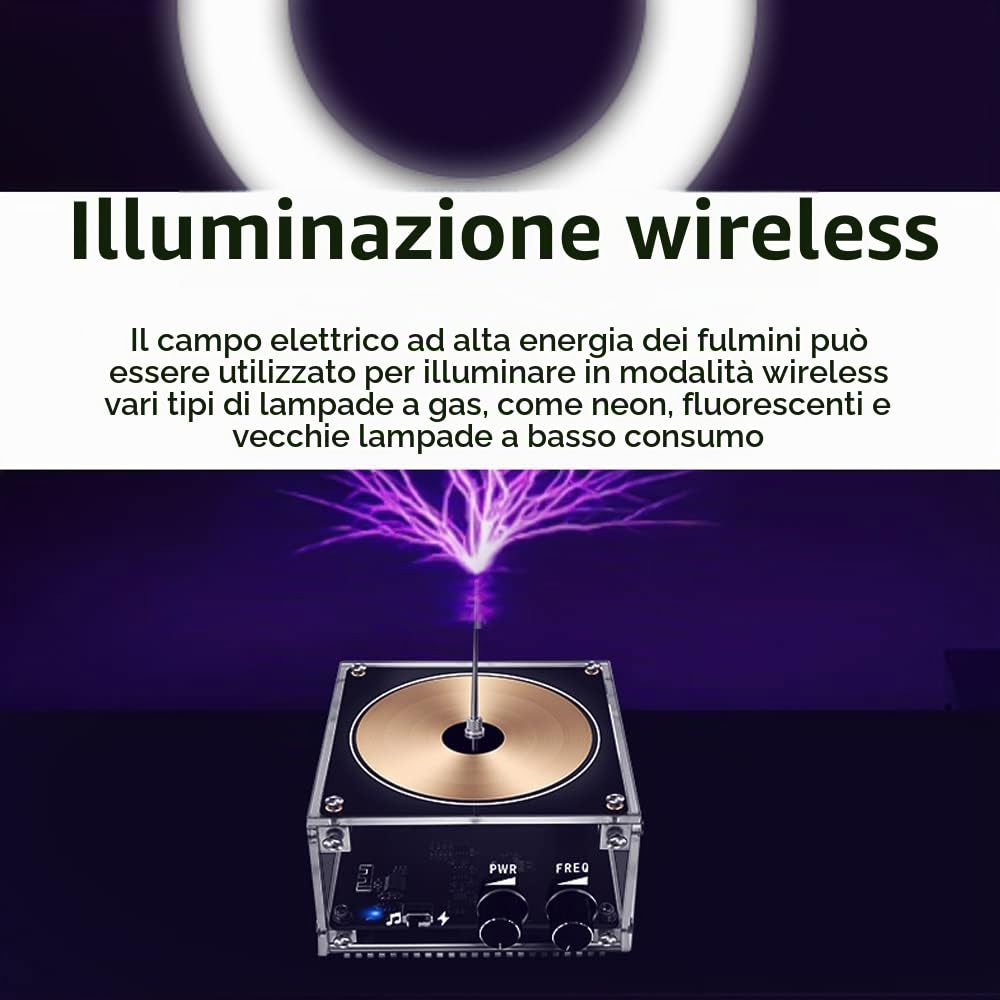 Weytoll Bobina di Tesla BT M18 Arco 10 cm Musicale