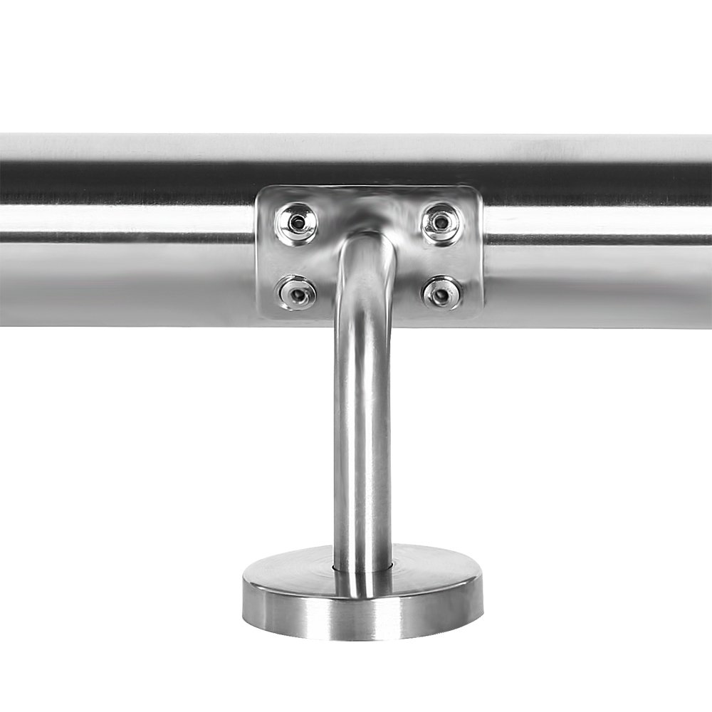 Wiltec Corrimano 200 cm acciaio inox V2A a parete