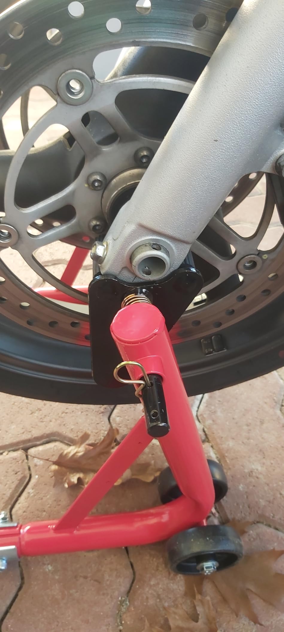 Wiltec Ruota anteriore 1 cavalletto moto acciaio