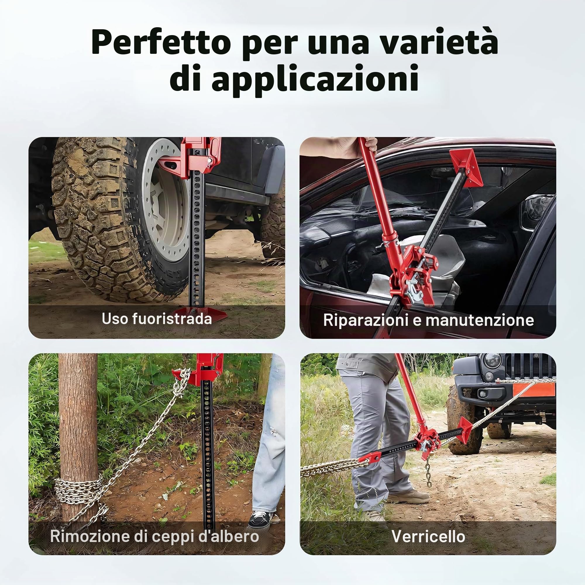 Wiltec Binda Meccanica 60" 3000 kg Sollevamento 135 cm