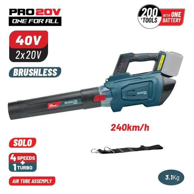 Bormann Pro BBP4650 soffiatore batteria 40V solo 240 km/h