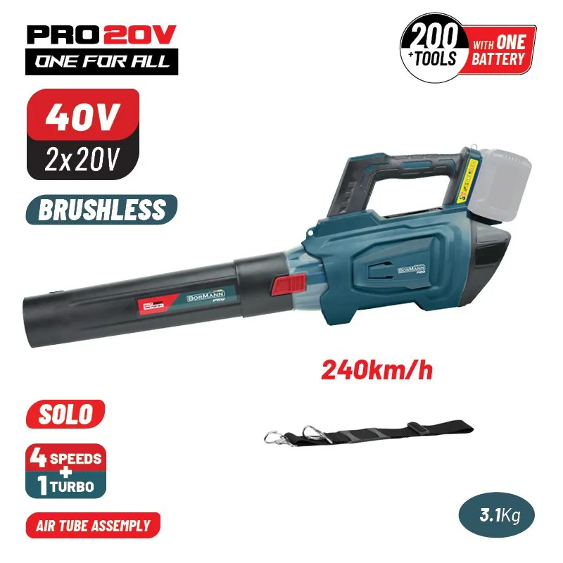 Bormann Pro BBP4650 soffiatore batteria 40V solo 240 km/h