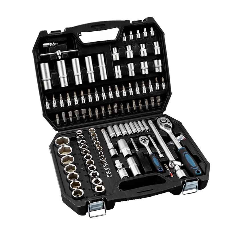 Bormann Set Bussole con Chiavi 110 Pezzi 1/2" 1/4"