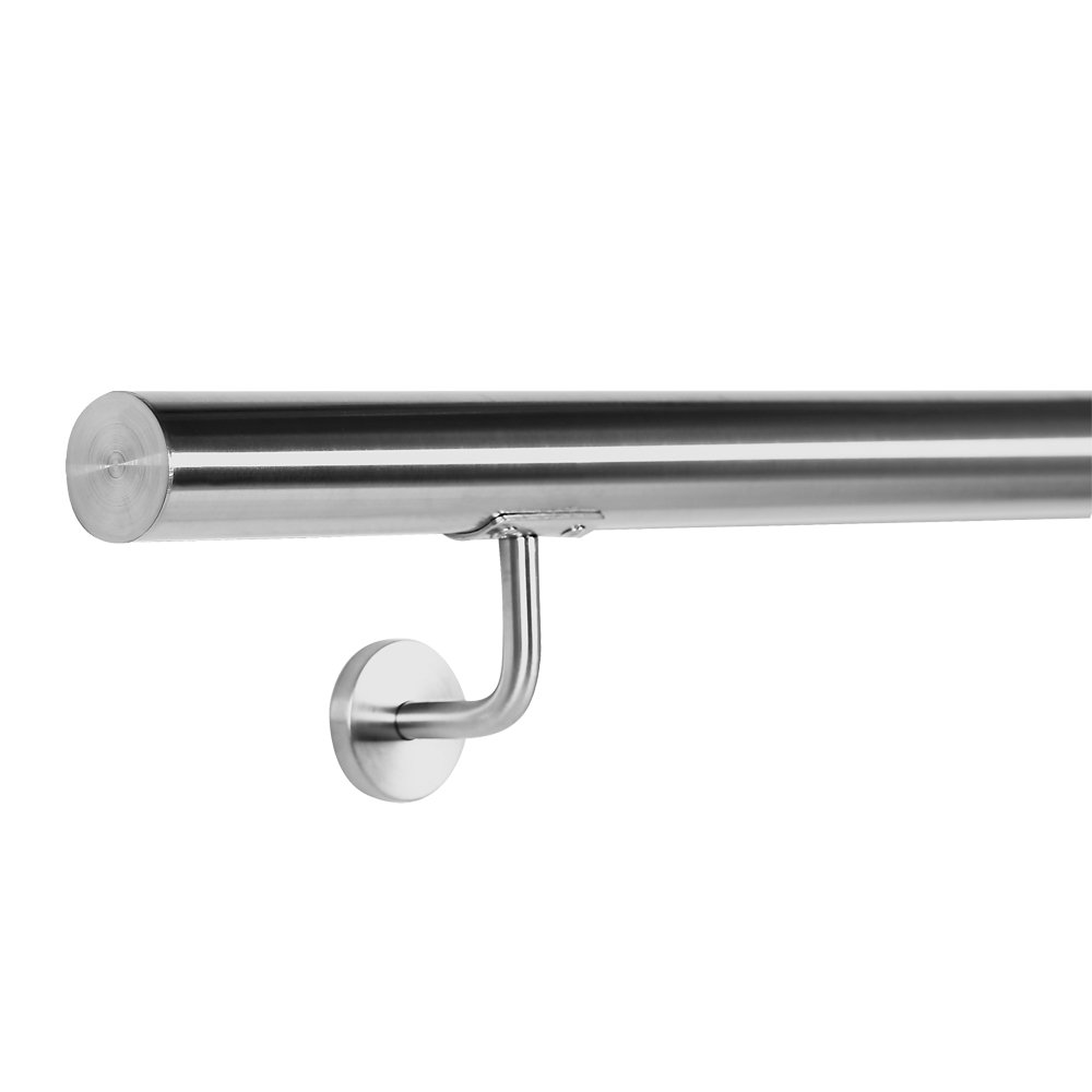 Wiltec Corrimano 200 cm acciaio inox V2A a parete