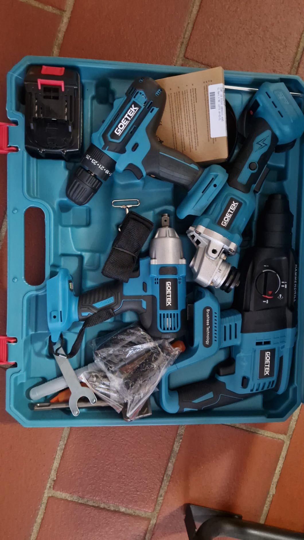 De Rosa Shop Kit 4 in 1 68V utensili a batteria 4 pezzi