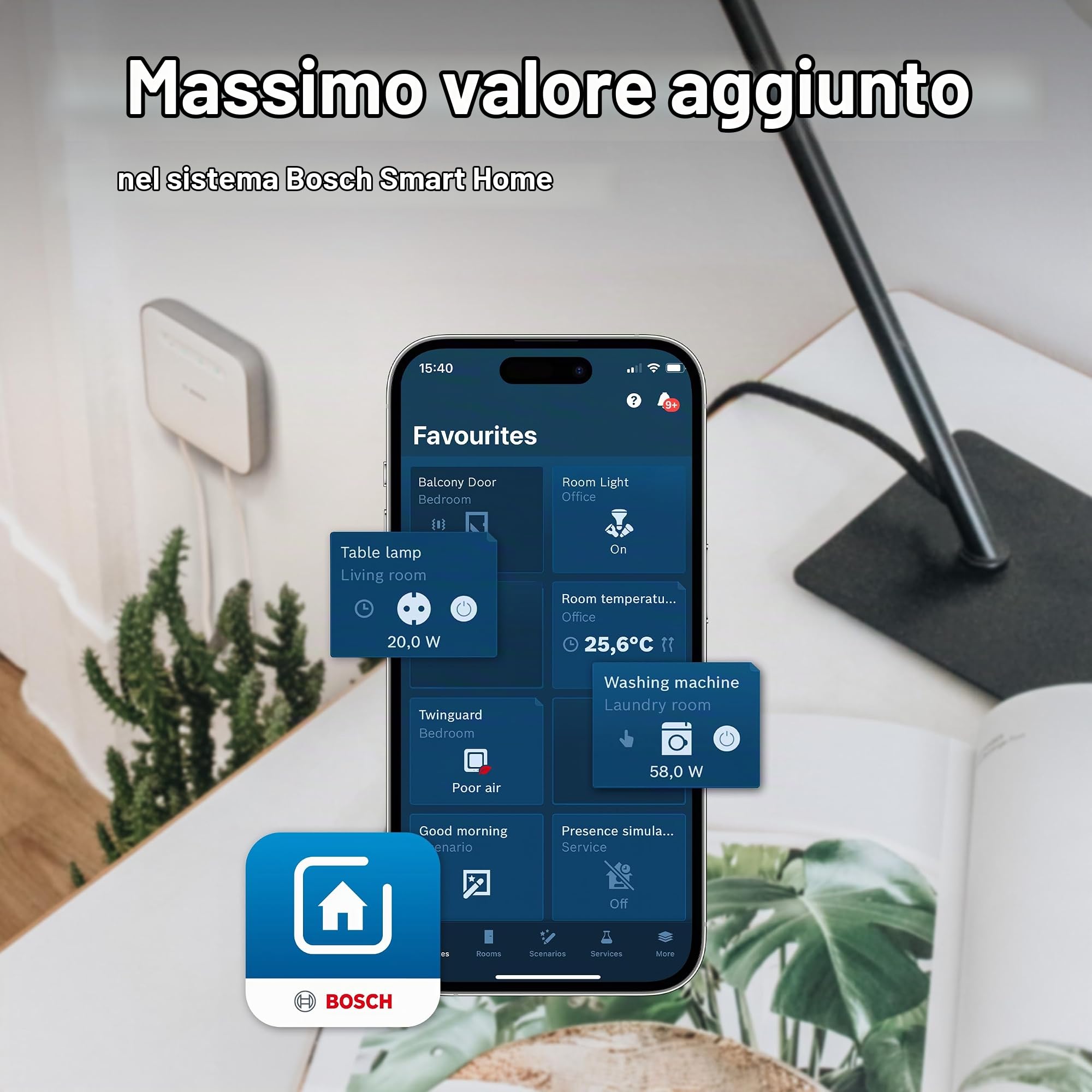 Bosch Smart Home Compatta +M presa wifi 4 pz Matter