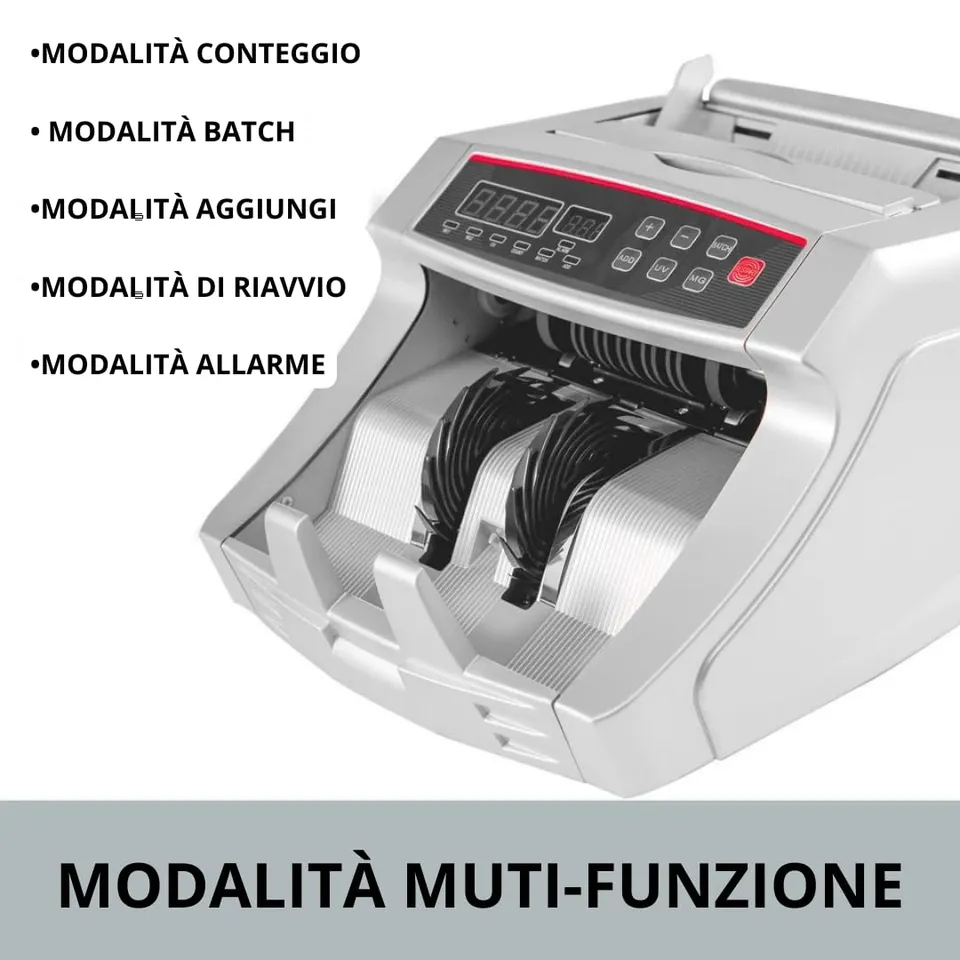 De Rosa Shop Conta Banconote Professionale Rilevatore False LED