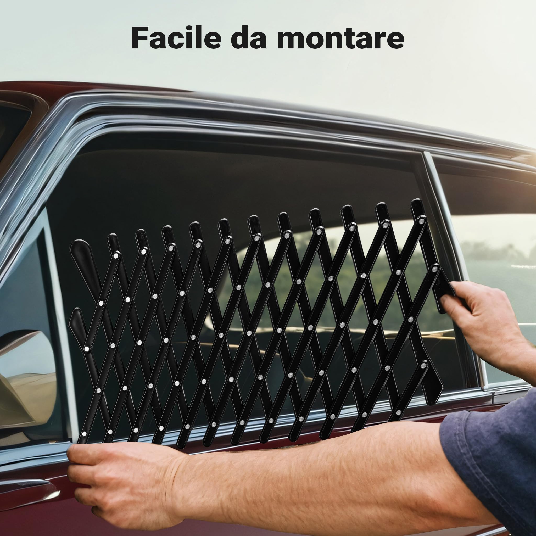 Wiltec Fudajo griglia ventilazione finestrino auto per cani
