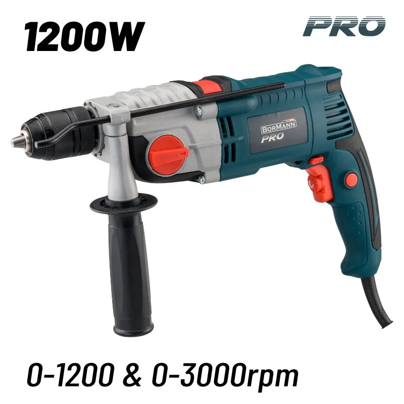 Bormann Pro trapano battente 1200W 13mm 2 velocita