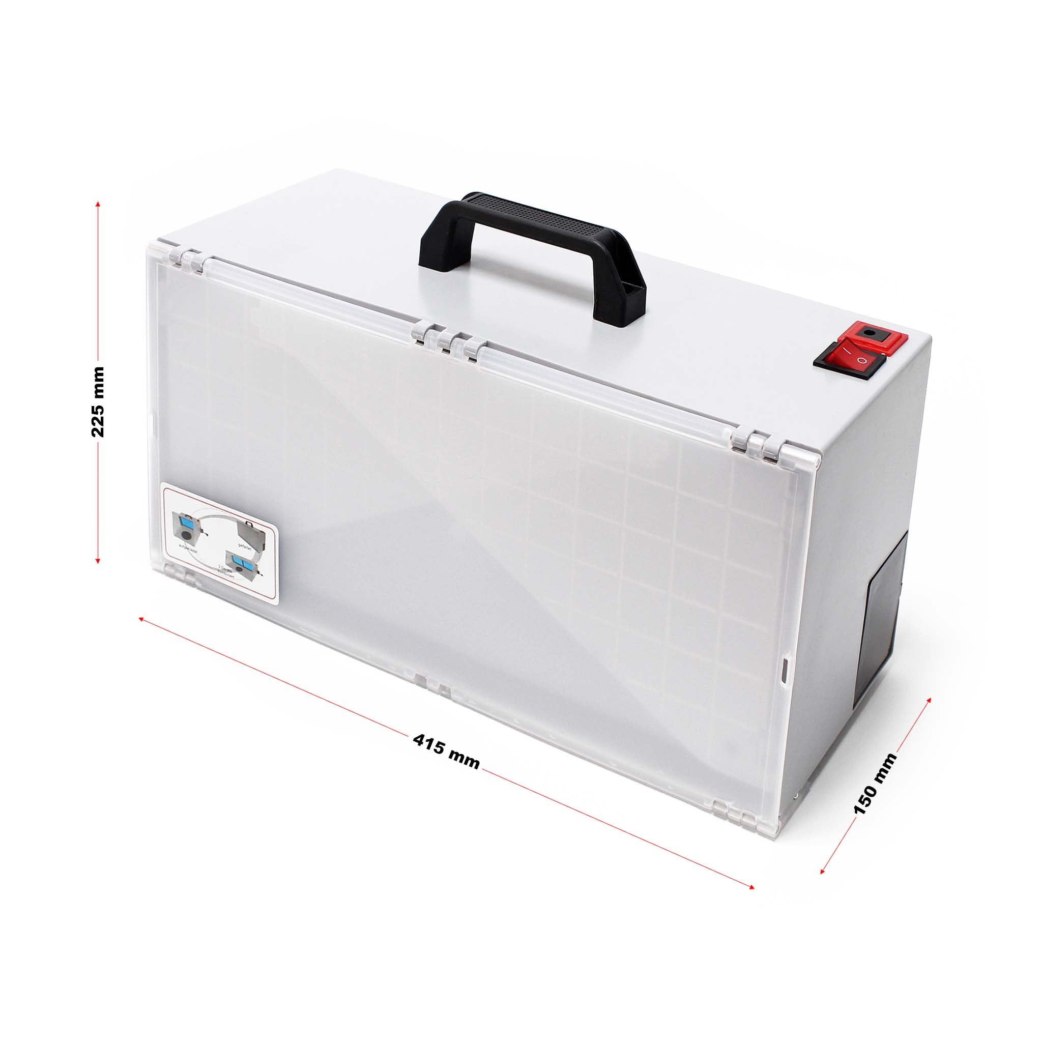 Wiltec Cabina aspirazione aerografo 4 m³/min con tubo e filtro