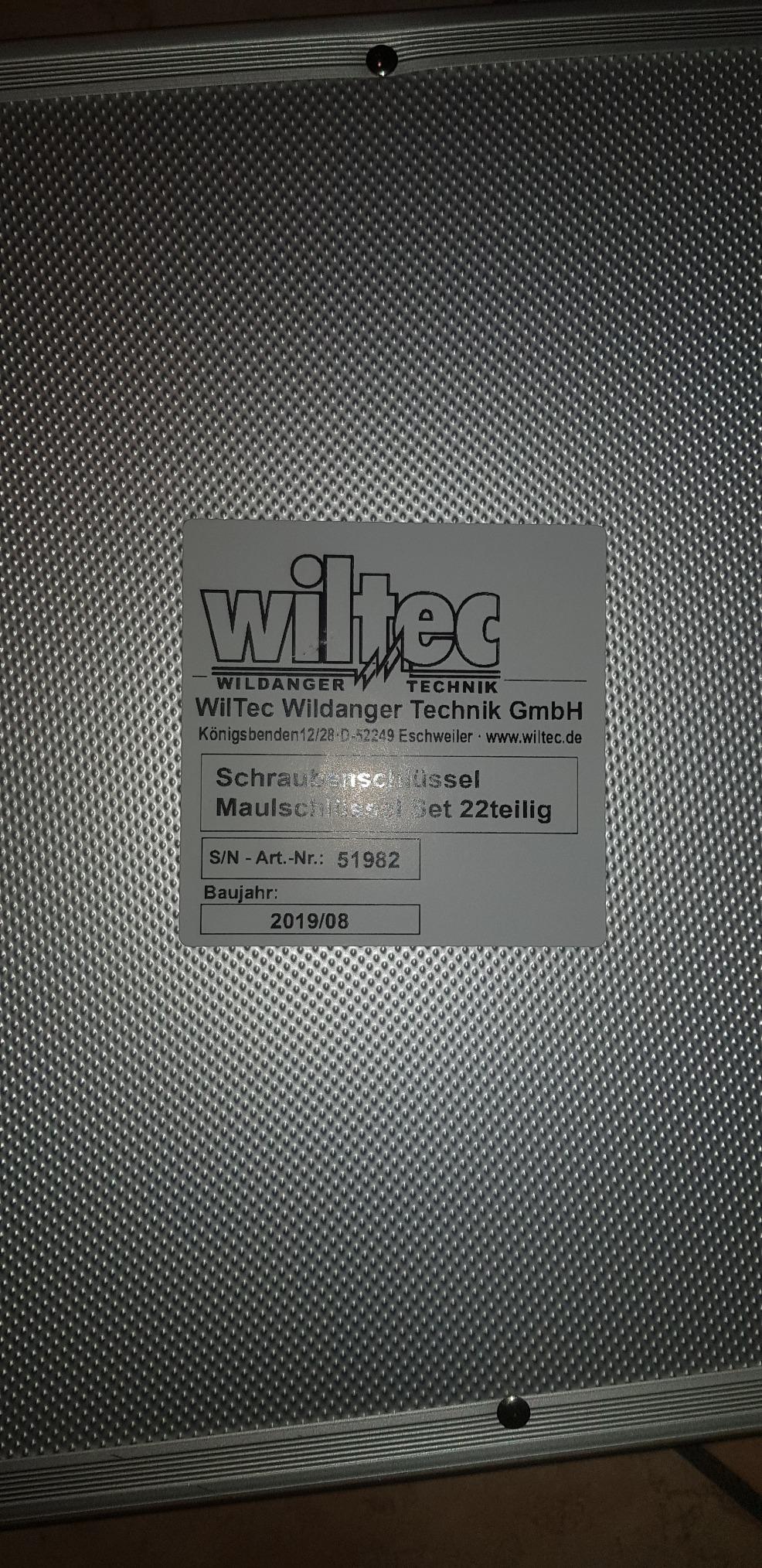 Wiltec Set 22 Chiavi Combinate a Cricchetto 6-32 mm in Valigetta
