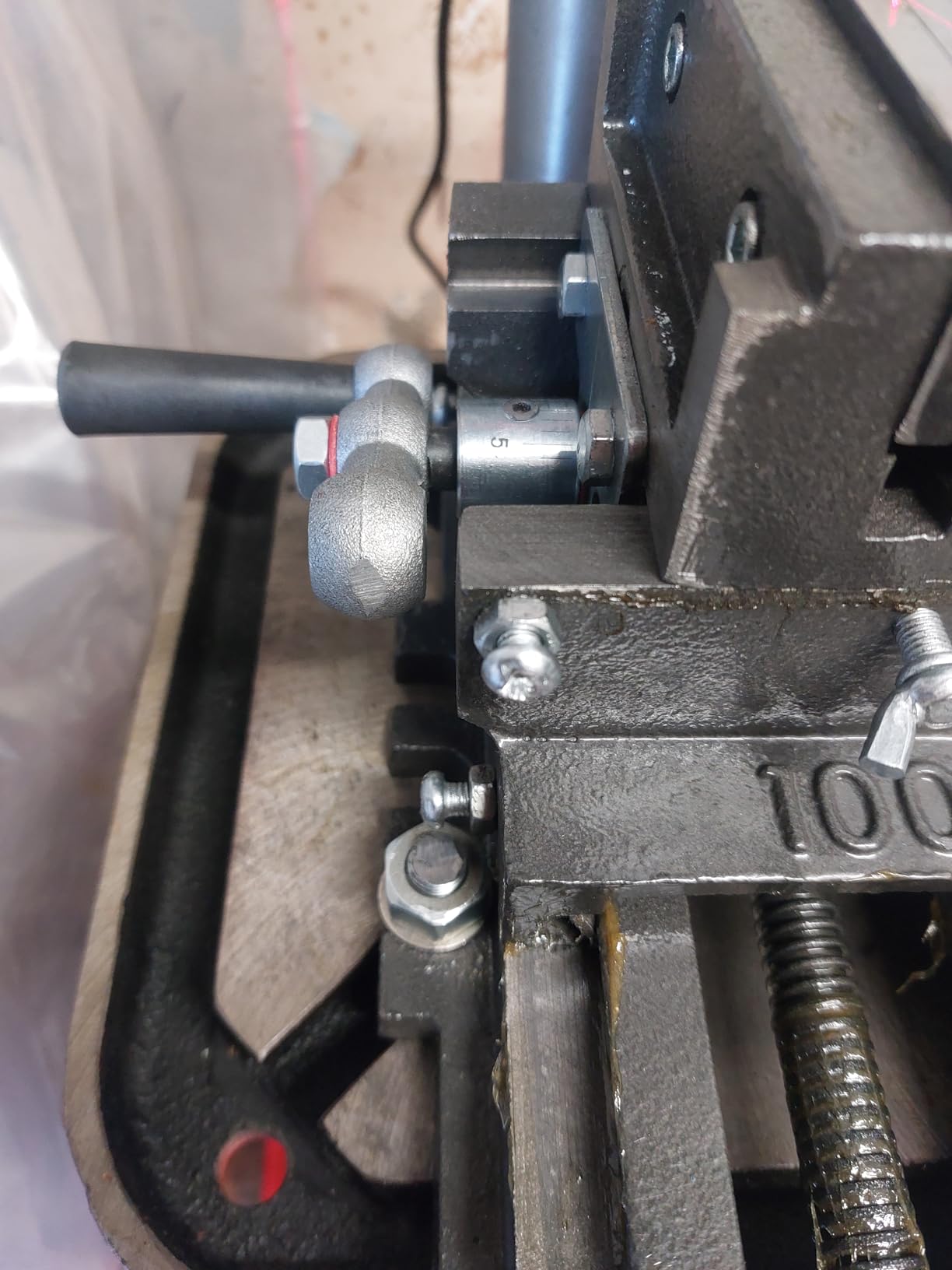 Wiltec Morsa Croce Trapano 150mm 2 Assi XY