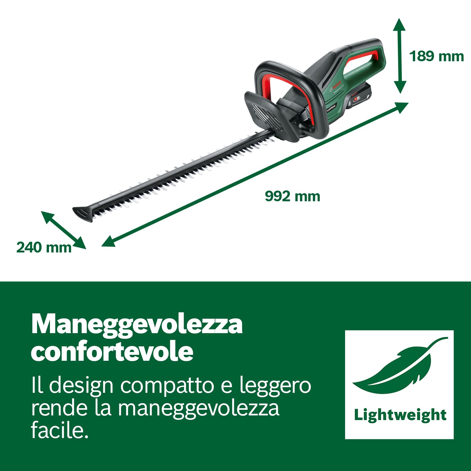 Bosch UniversalHedgeCut 18V-50 Tagliasiepi senza Batteria