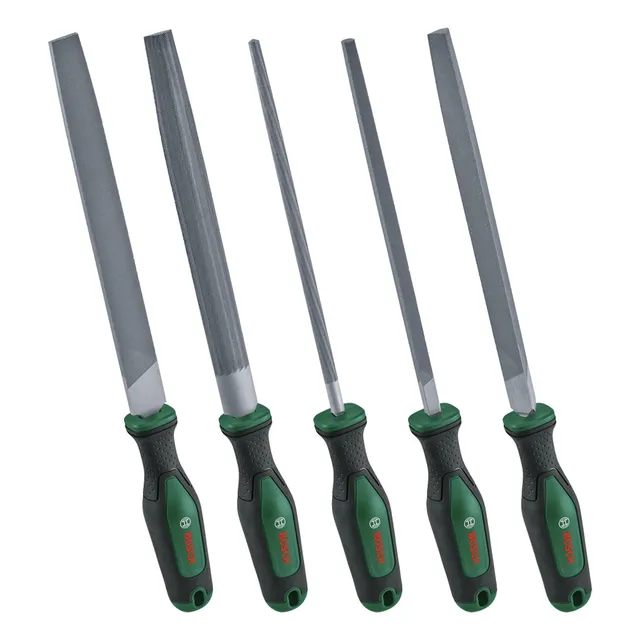 Bosch Set Lime 3 pezzi acciaio 200 mm taglio medio
