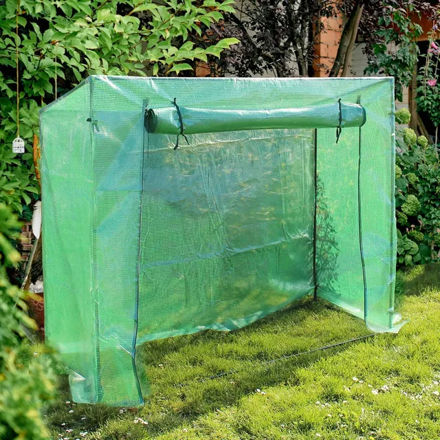 Wiltec Serra Giardino 200x77x169 cm Rete PE Pomodori