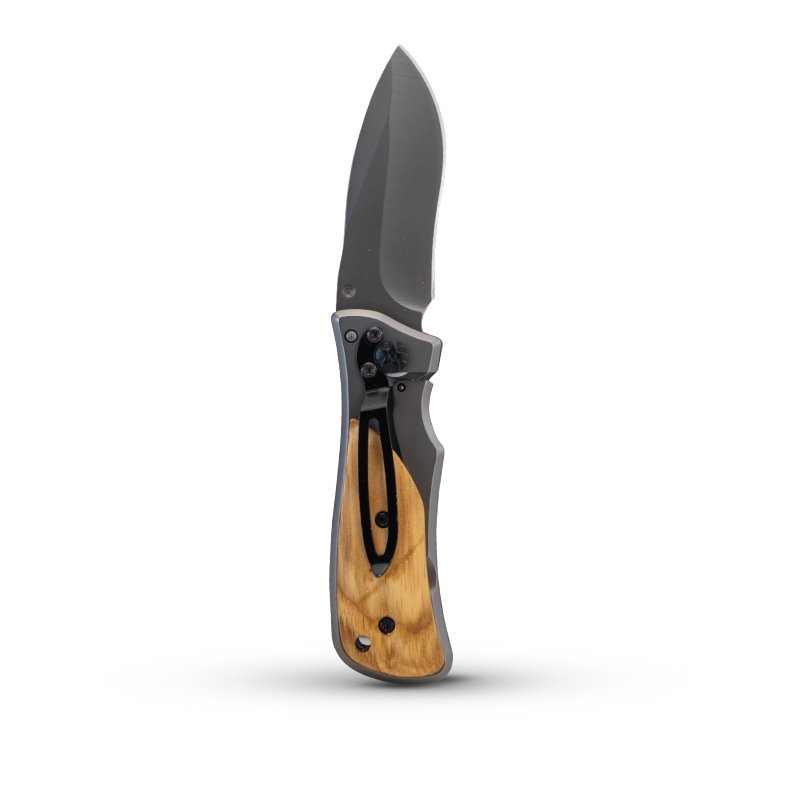 Bormann Coltello Utility Pieghevole Inox Manico Legno