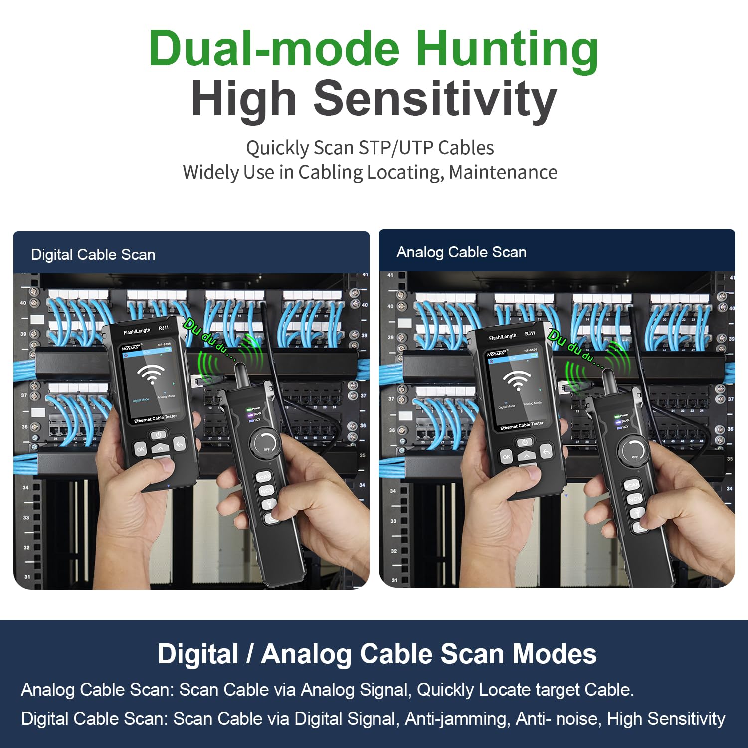 Tilswall Tester Cavi Rete LAN RJ45 Scanner IP PoE