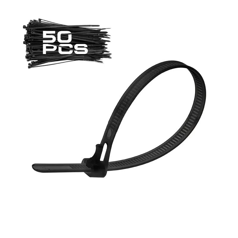 Bormann Fascette Nylon Nere 7,5x200 mm 50 Pezzi