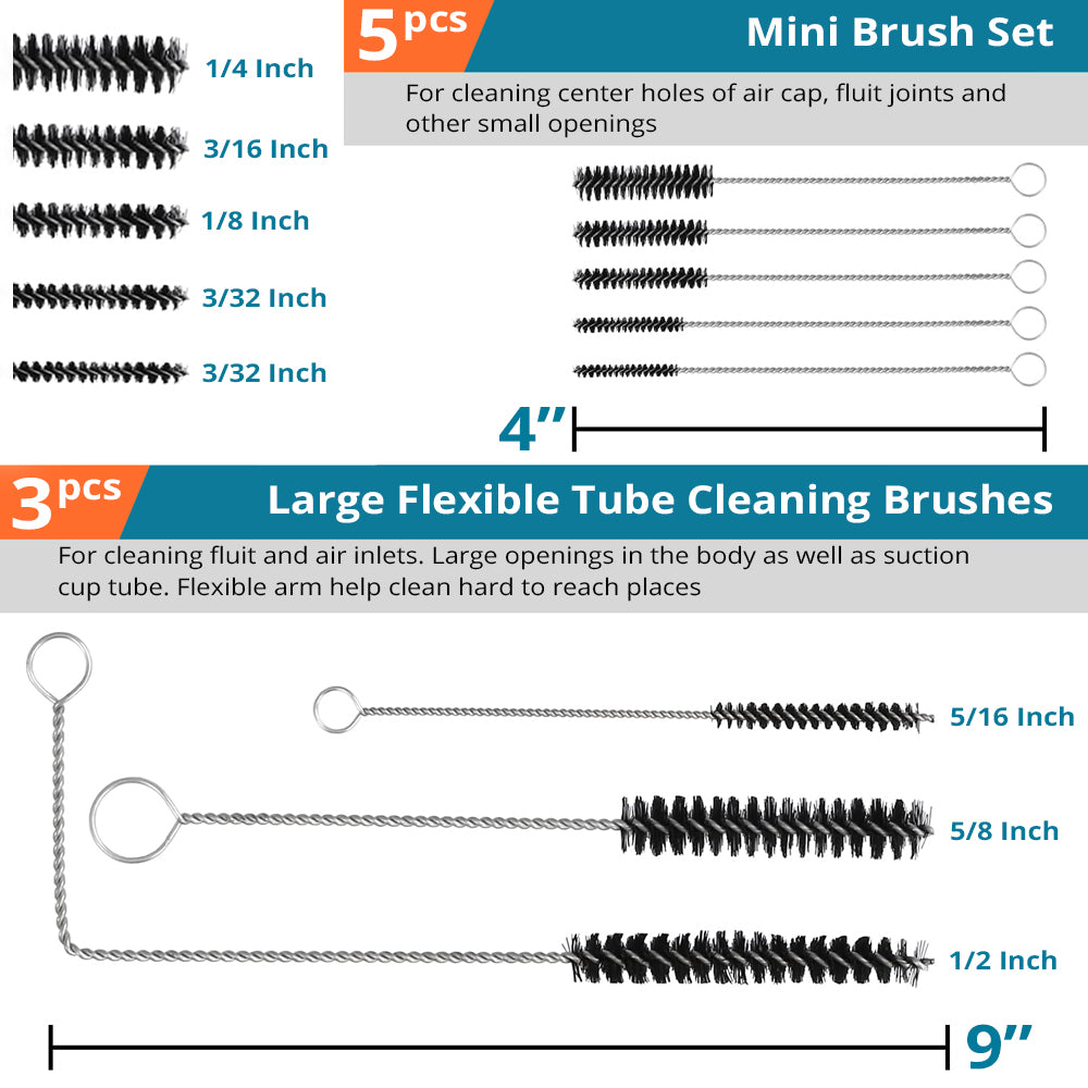 Tilswall Kit Pulizia Pistola a Spruzzo HVLP con Spazzole e Aghi