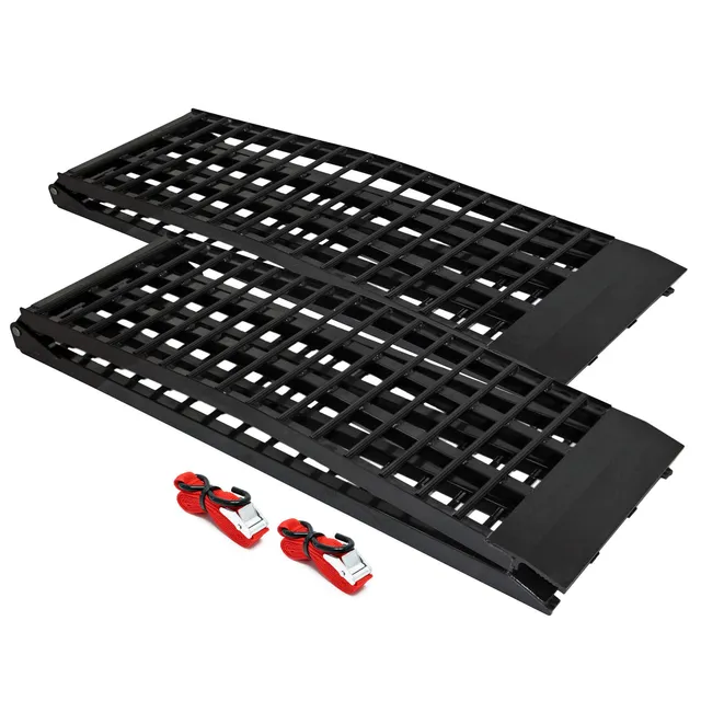 Wiltec Rampe carico pieghevoli alluminio 274 cm 680 kg 2 pz