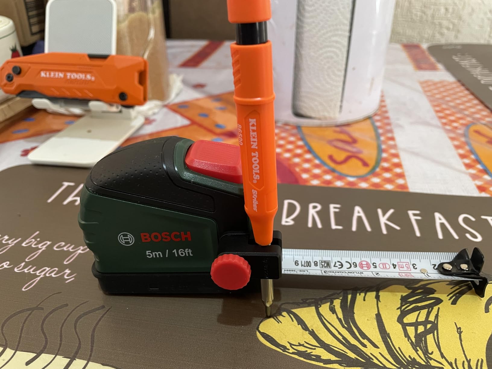 Bosch metro a nastro 5 m con clip matita nylon